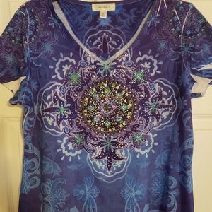 Purple dress barn shirt xl